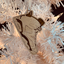 Load image into Gallery viewer, Air Jordan 5 inspired Wooden Sneaker Ornament