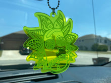 Load image into Gallery viewer, Psychedelic Rick Car Hanger with Chain