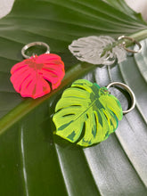 Load image into Gallery viewer, Variegated Monstera Deliciosa Keychain