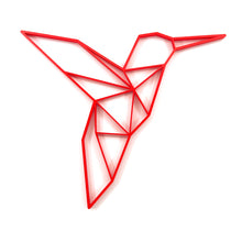 Load image into Gallery viewer, Hummingbird Geometric Wall Art 2D