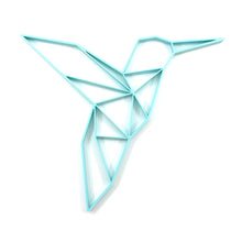 Load image into Gallery viewer, Hummingbird Geometric Wall Art 2D
