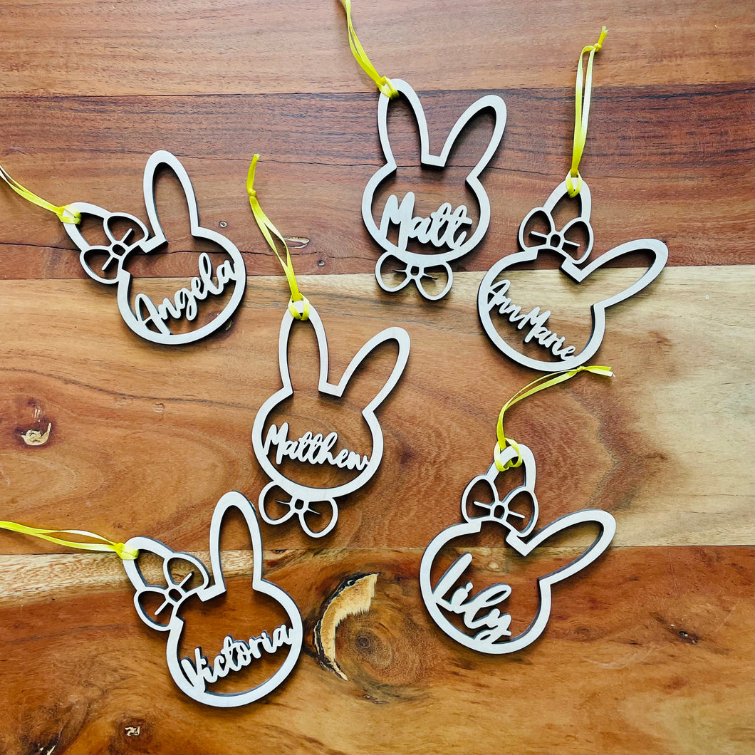 Disney Group Bunny Tag Natural Wood