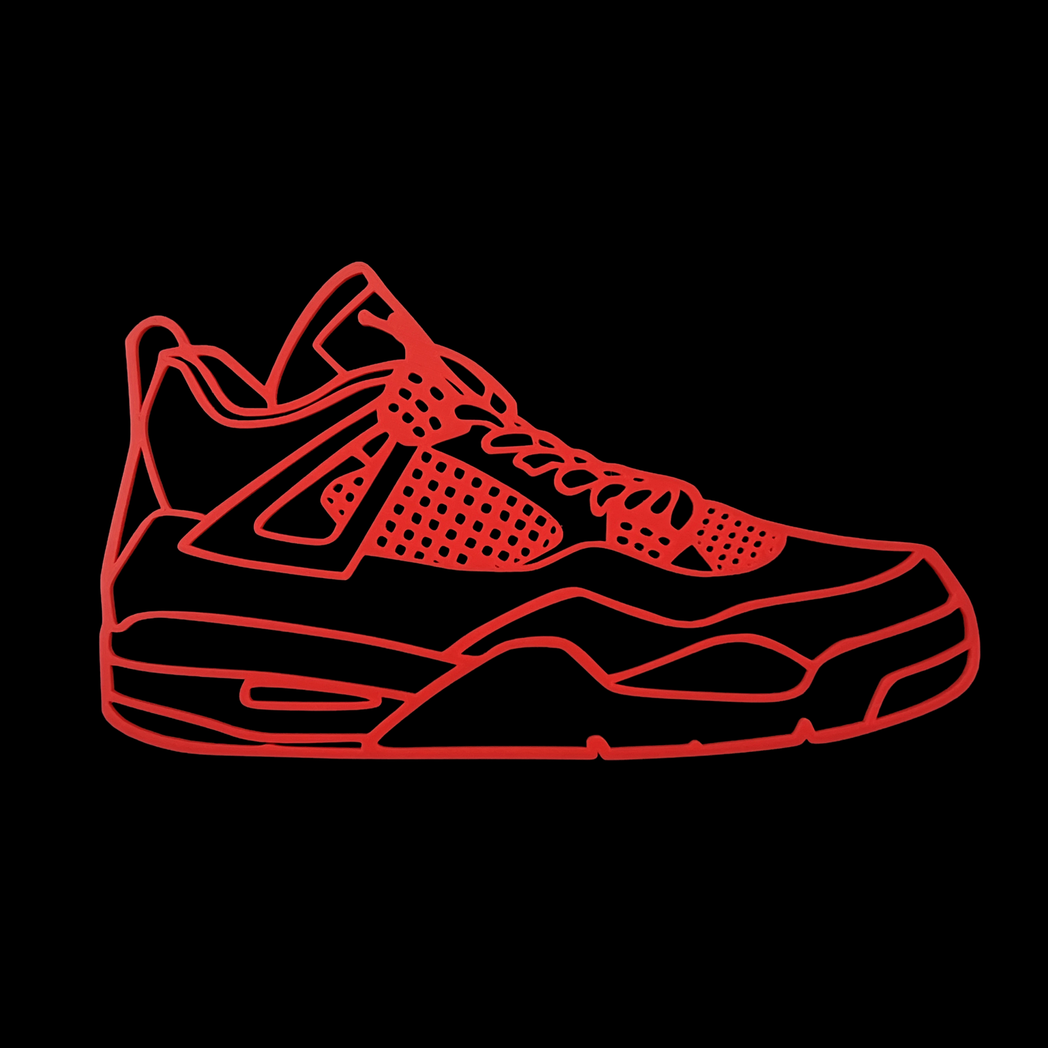 Air Jordan 4 Inspired Wall Piece 2D Soul Kid Dsgn