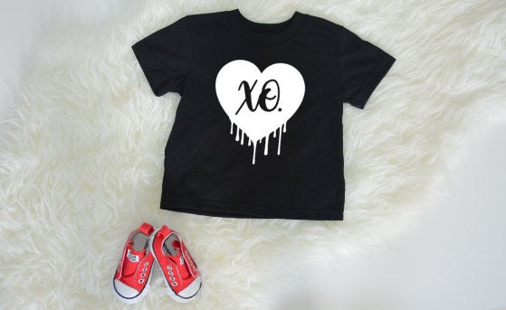 XO / Valentines Day / Kids Shirt / V-day / Toddler Tee / Gift / Hip Hop / Youth / baby / Grafitti / Valentines T-shirt / monochrome / Insta