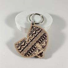Load image into Gallery viewer, Wu-Tang Aztec Keychain Wood
