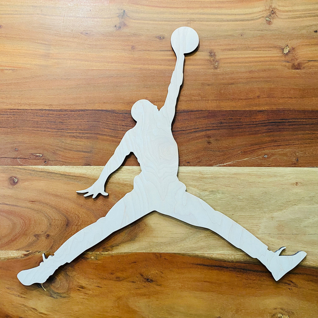 Jumpman Inspired Wall Decor Piece (18in x 19in)