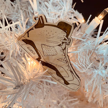 Load image into Gallery viewer, Air Jordan 6 inspired Wooden Sneaker Ornament
