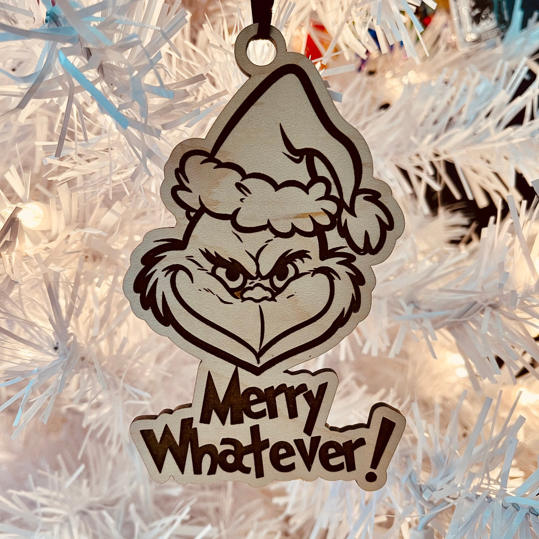 The Grinch Merry Whatever! Ornament Xmas