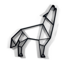 Load image into Gallery viewer, Howling Wolf Geometric Wall Art 2D
