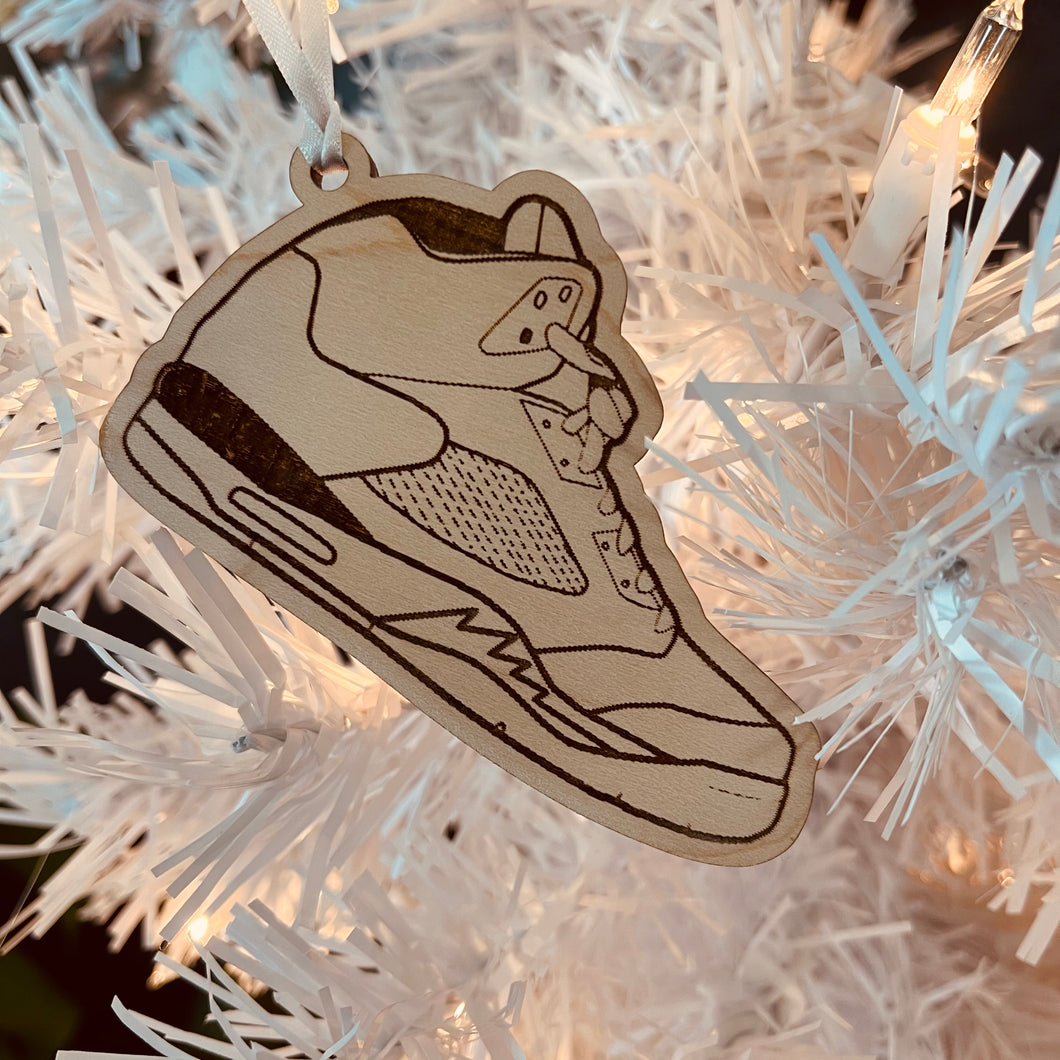 Air Jordan 5 inspired Wooden Sneaker Ornament