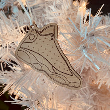 Load image into Gallery viewer, Air Jordan 13 inspired Wooden Sneaker Ornament
